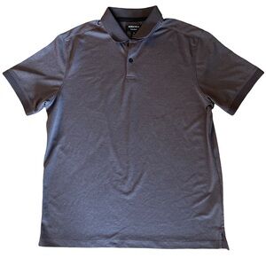 Nordstrom Men's Short Sleeve Polo Tech Shirt - Charcoal Gray